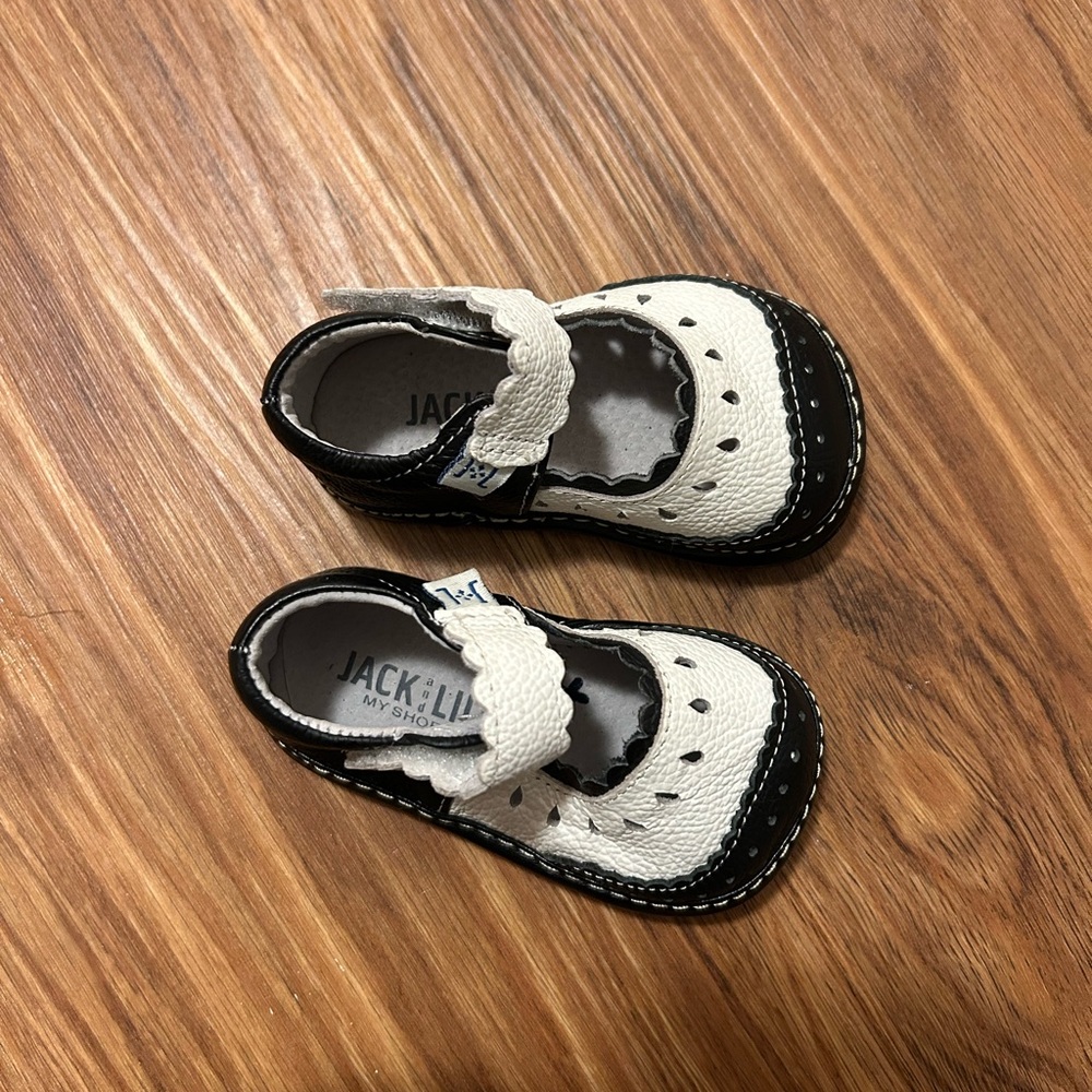 Black and White Kids Shoes